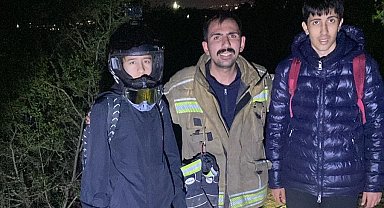 Bursa'da ormanlık alanda kaybolan gençler kurtarıldı