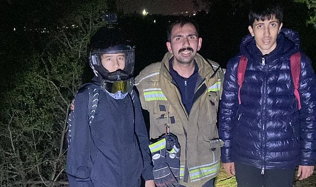 Bursa'da ormanlık alanda kaybolan gençler kurtarıldı