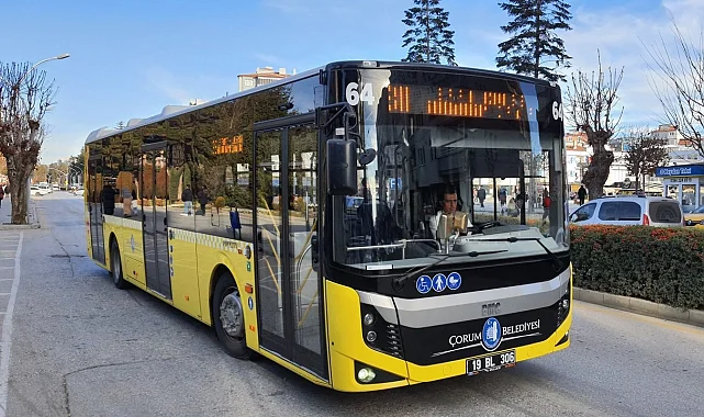 Çorum'da toplu ulaşım araçları rekora imza attı