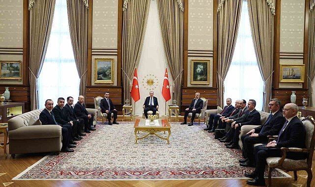 Cumhurbaşkanı Erdoğan, Özbekistan heyetini kabul etti