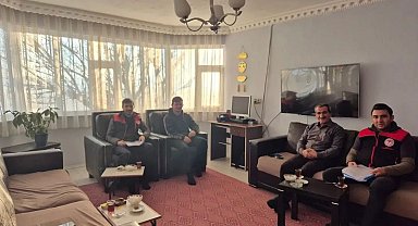 Diyadin'de gönüllere dokunan veteriner ziyareti