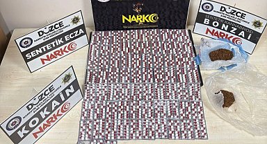 Düzce'de uyuşturucu operasyonunda 4 zanlı tutuklandı