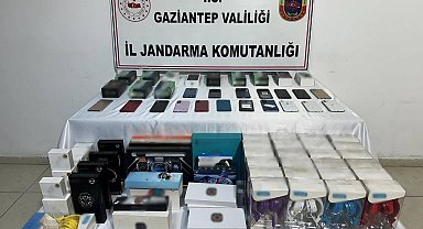 Gaziantep'te 1,8 milyon TL değerinde elektronik eşya ele geçirildi: 2 gözaltı