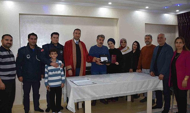 Gaziantep'te yoğun kar yağışı nikaha engel olamadı