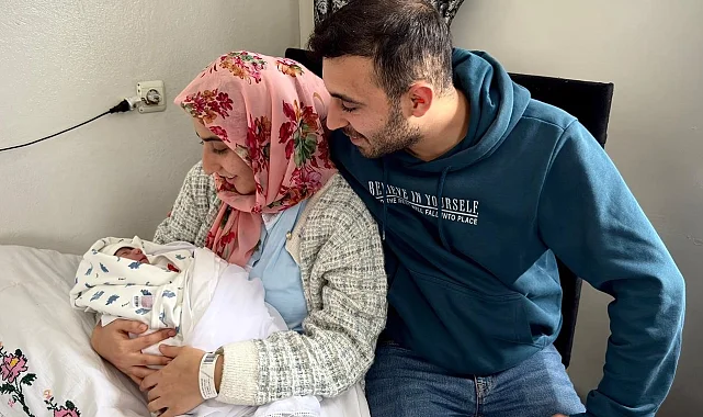 Gaziantep'te yeni yılın ilk bebeği güvenle ulaştırıldı