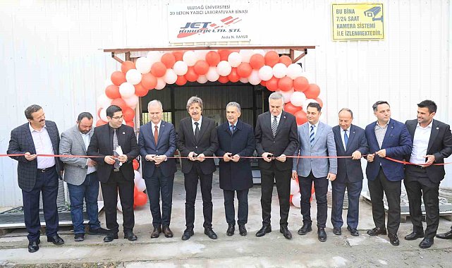 Geleceğin inşaat teknolojisine önemli katkı sağlayacak laboratuvar BUÜ'de hizmete açıldı