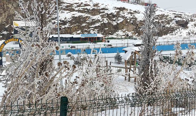 Göle ilçesi eksi 20 dereceyle dondu