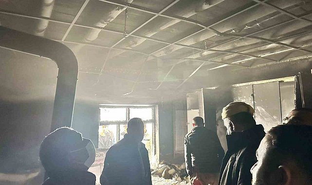 Hakkari'de ev yangını