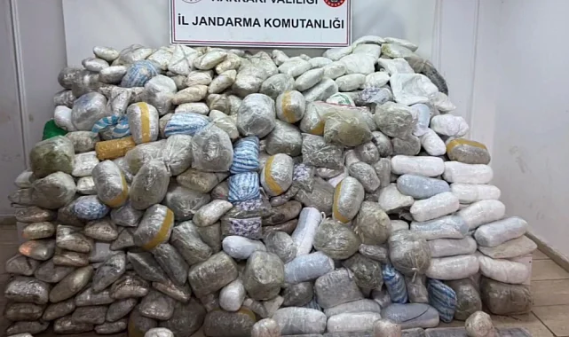 Hakkari'de dev uyuşturucu operasyonu! 348 kilo uyuşturucu ele geçirildi