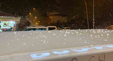 Hatay'da dolu yağışı