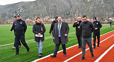 İnönü'de spor kompleksi hızla yükseliyor