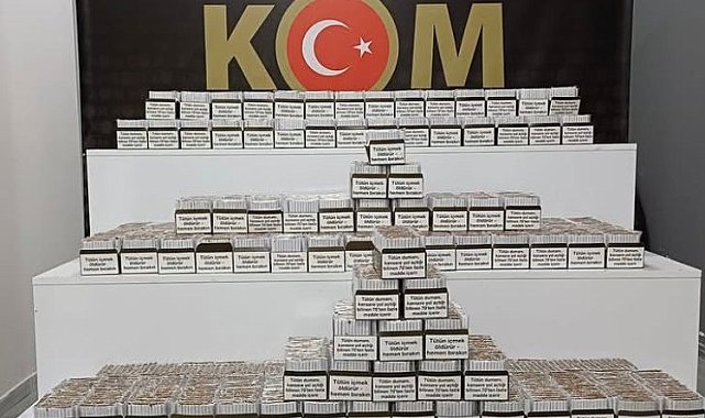 Isparta'da 40 bin adet dolu makaron ele geçirildi