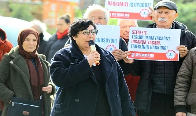 İzmir Karabağlar'da emeklilerden güçlü mesaj