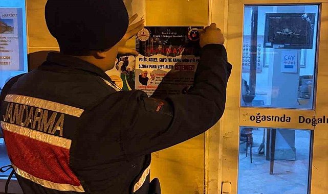 Jandarmadan dolandırıcılık olaylarına karşı bilgilendirme