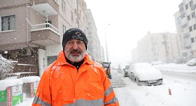 Kayseri Kocasinan'dan karla duraksız mücadele