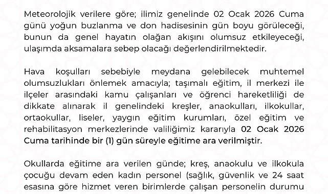 Kayseri'de eğitime kar engeli