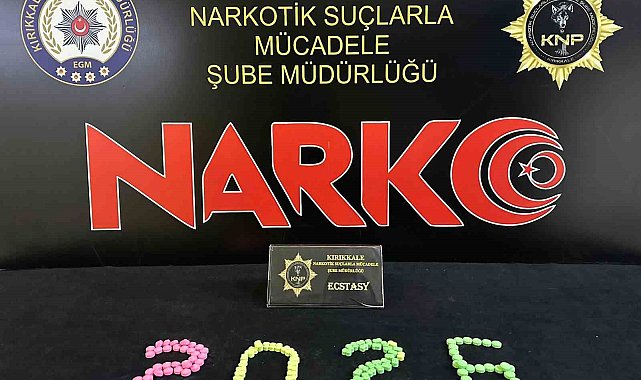 Kırıkkale'de 150 adet uyuşturucu hap ele geçirildi