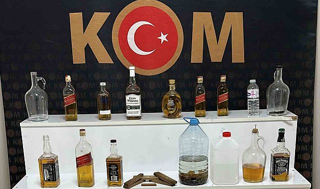 Kırşehir'de kaçak alkol ele geçirdi