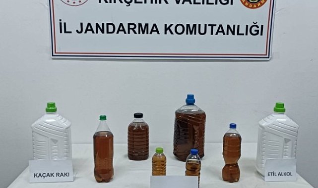 Kırşehir'de sahte içki operasyonu: 20 litre alkol ele geçirildi