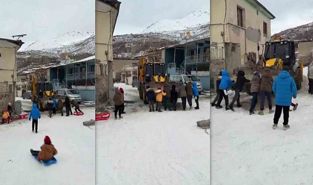 Kızak keyfi yol güvenliğine takıldı
