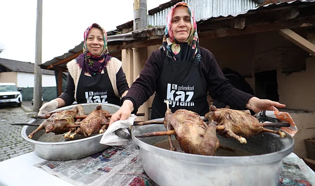 Kocaeli'de 200 yıllık gelenek Kaz Bayramı öncesi imece bereketi
