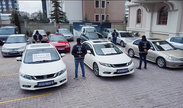 Konya'da "Change araç" çetesine yönelik operasyon