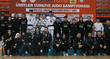 Konya'nın judocuları Türkiye ikinciliğini kazandı