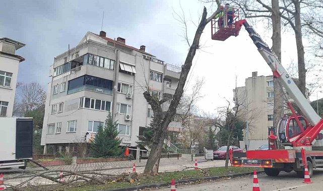 Lodosa karşı büyükşehir ekipleri sahada