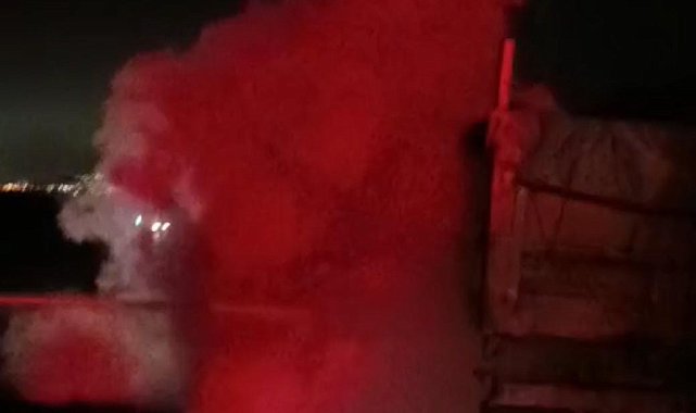 Malatya'da amonyum nitrat yüklü tırda korkutan yangın