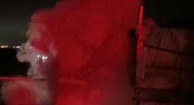 Malatya'da amonyum nitrat yüklü tırda korkutan yangın