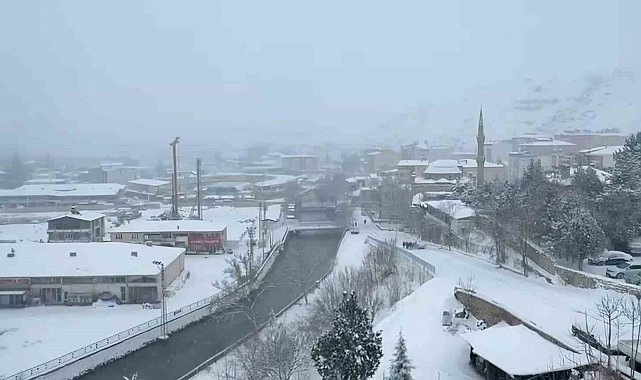 Malatya'da kar yağışı etkisini arttırdı