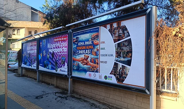 Mardin'de 2026 sıfır atık temaları billboardlarda sergilenecek
