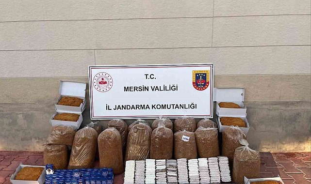 Mersin'de 13 bin 500 kaçak makaron ele geçirildi