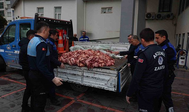 Mersin'de 500 kilo bozuk et ele geçirildi