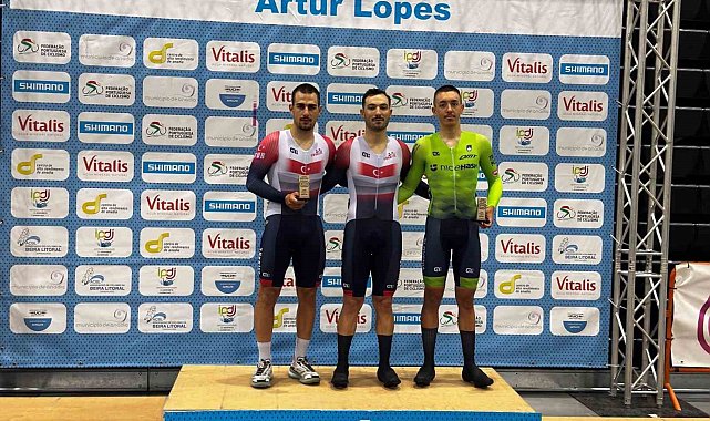 Milli bisikletçiler Portekiz'de kürsüyü paylaştı