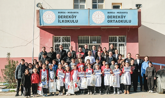 Minik Şeflerle Zeytinli Tarifler’in İlk Durağı Dereköy İlköğretim Okulu Oldu