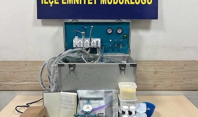 Muş'ta evini kliniğe dönüştüren sahte dişçi yakalandı