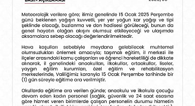 Niğde'de eğitime kar engeli