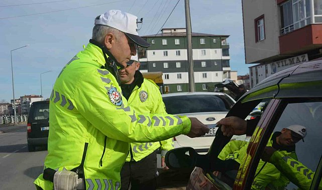 Ordu'da trafik güvenliği için denetimler sürüyor