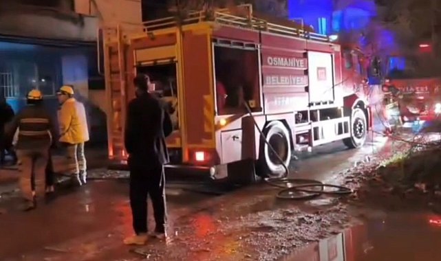 Osmaniye'de müstakil evde çıkan yangın söndürüldü