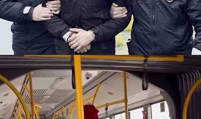 Otobüste tartıştığı genci darbeden şüpheli yakalandı