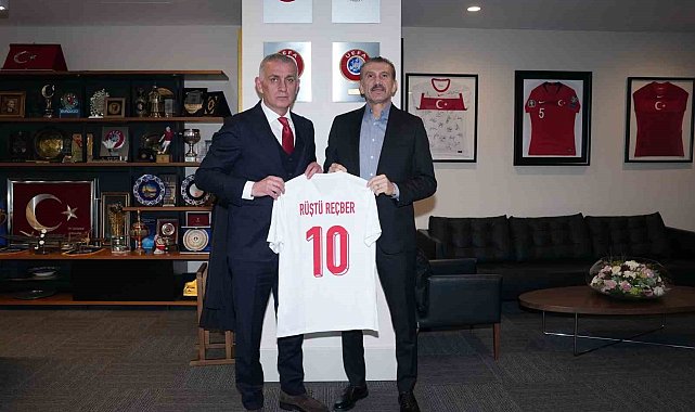 Rüştü Reçber, TFF Başkanı Hacıosmanoğlu ile görüştü