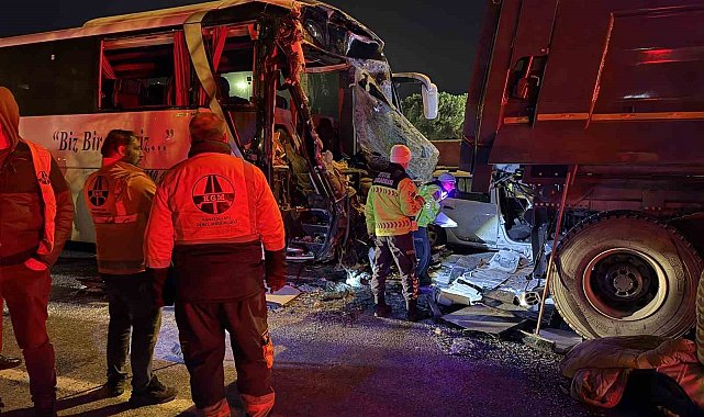 Sakarya TEM Otoyolu'nda feci kaza: 1 ölü, 19 yaralı