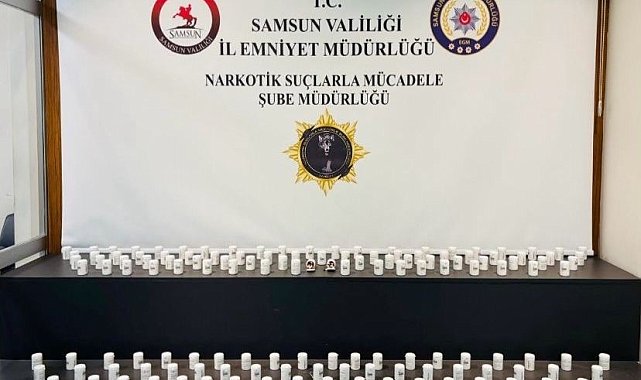 Samsun'da uyuşturucu hap ele geçirildi: 4 gözaltı