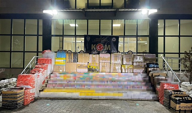 Şanlıurfa'da 15 milyon TL değerinde kaçak sigara ele geçirildi