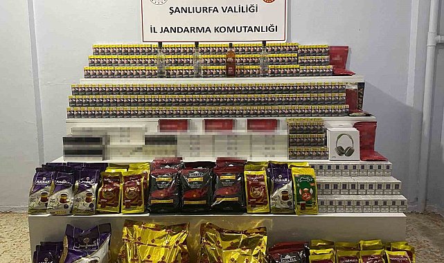 Şanlıurfa'da 9 bin 440 paket gümrük kaçağı sigara ele geçirildi