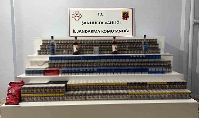 Şanlıurfa'da kaçak alkol ve sigara ele geçirildi