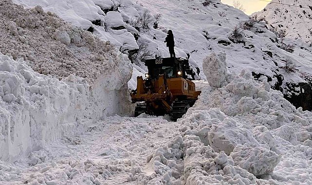 Şırnak'ta çığ nedeniyle kapanan yol ulaşıma açıldı
