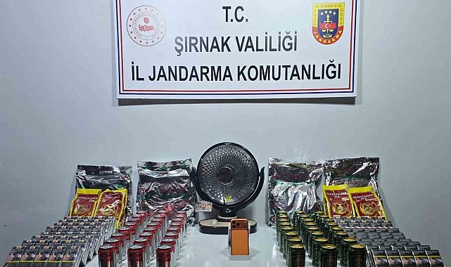 Şırnak'ta jandarma ekipleri 21 milyonluk kaçak ürün ele geçirdi