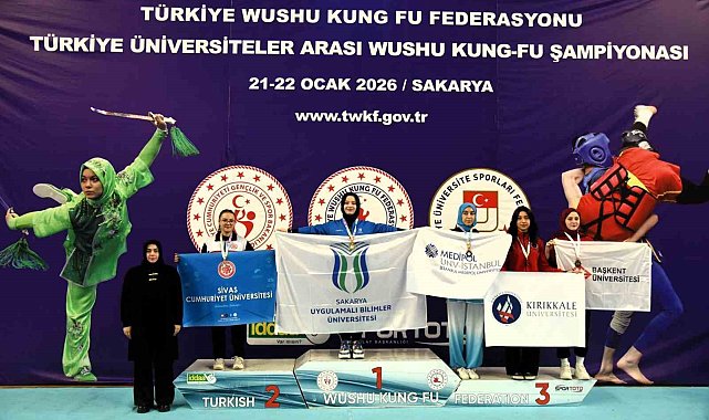 SUBÜ Wushu'da Türkiye şampiyonu oldu